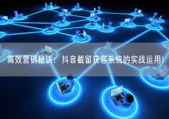 高效营销秘诀：抖音截留获客系统的实战运用