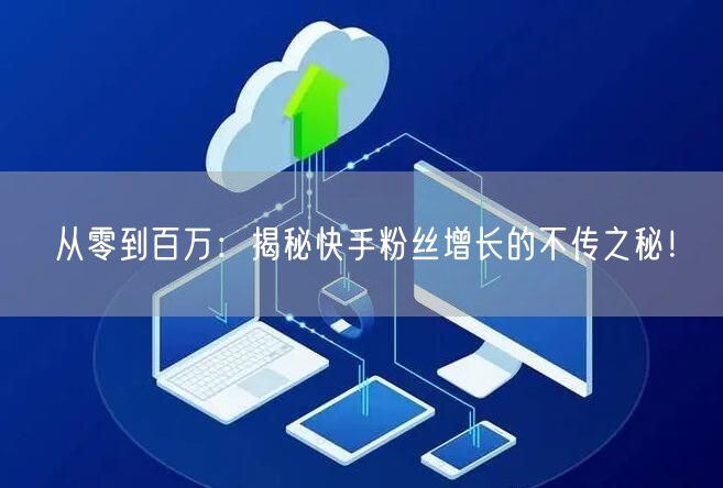 从零到百万：揭秘快手粉丝增长的不传之秘！