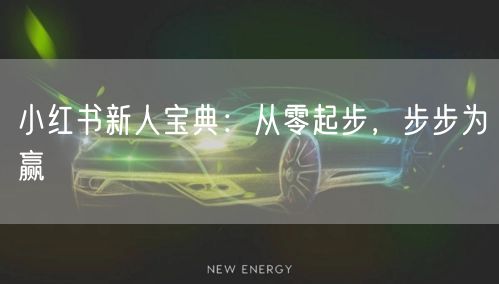 小红书新人宝典：从零起步，步步为赢